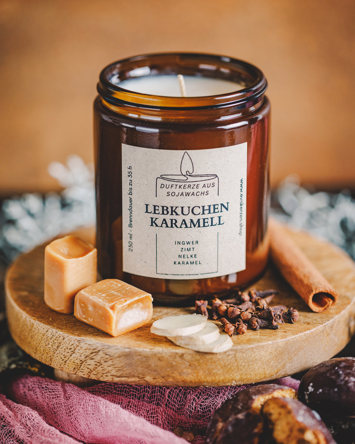 Duftkerze | Lebkuchen-Karamell