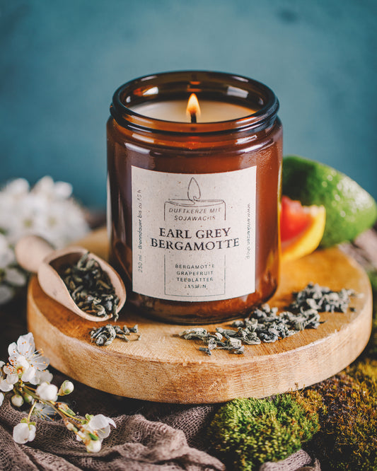 Earl Grey Bergamotte | Duftkerze