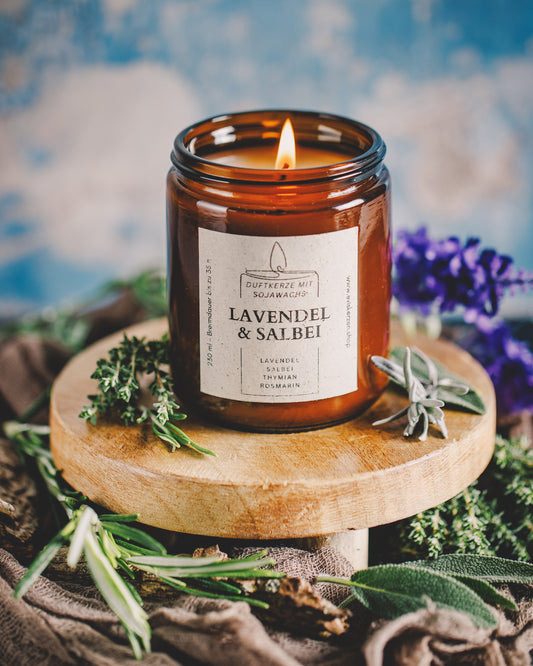 Lavendel & Salbei | Duftkerze